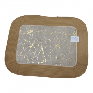 دعسة فرو ارنب ماربل اطار قش 60 × 80 سم دعسة فرو ارنب ماربل اطار قش 60 × 80 سم